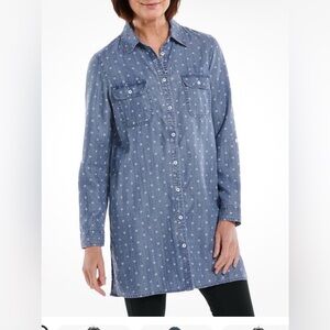 Coolibar SPF 50 Button-Up Tunic Tencel